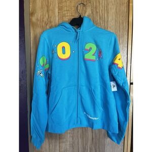 Disney Parks Zip-Up Hoodie Blue Tinker Bell Buzz 2024 1XL NWT Sweatshirt